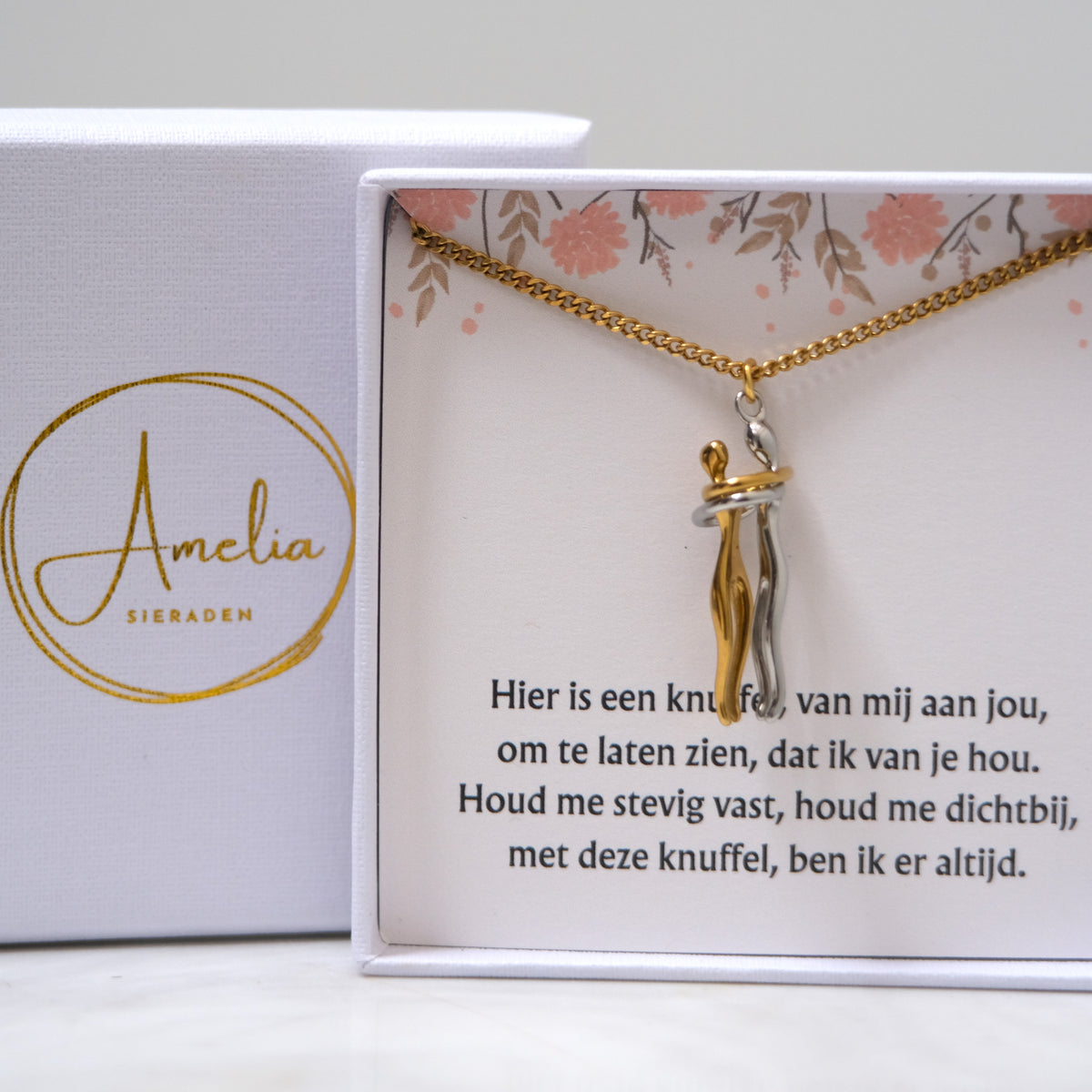 Gepersonaliseerde knuffel ketting met gravure – foto 6