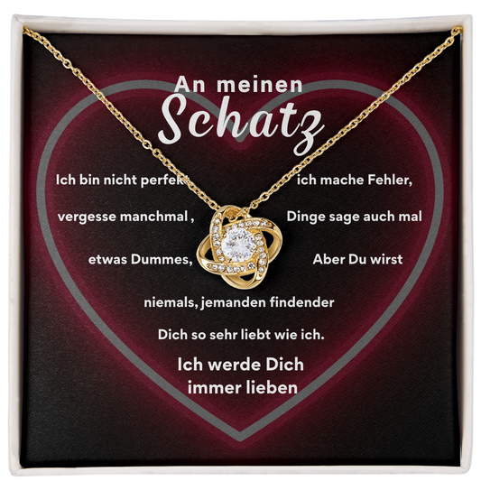 An meinen Schatz - Liefdesknoop Halsketting - L1-T12
