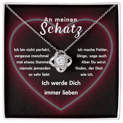 An meinen Schatz - Liefdesknoop Halsketting - L1-T12