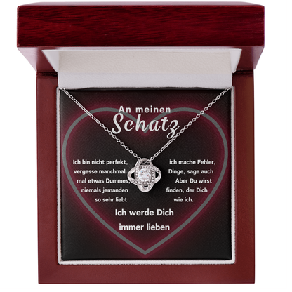 An meinen Schatz - Liefdesknoop Halsketting - L1-T12