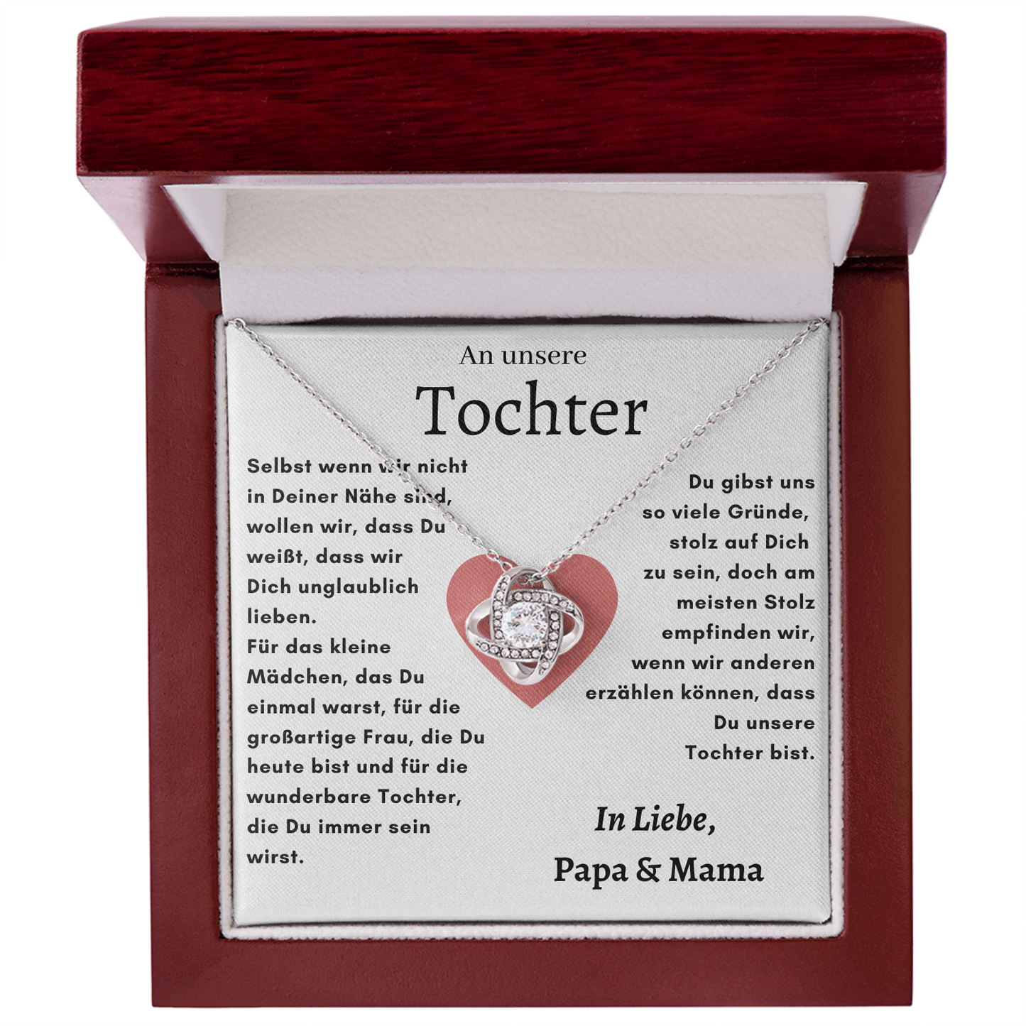 An unsere Tochter- In liebe, Papa & Mama- L1-T39