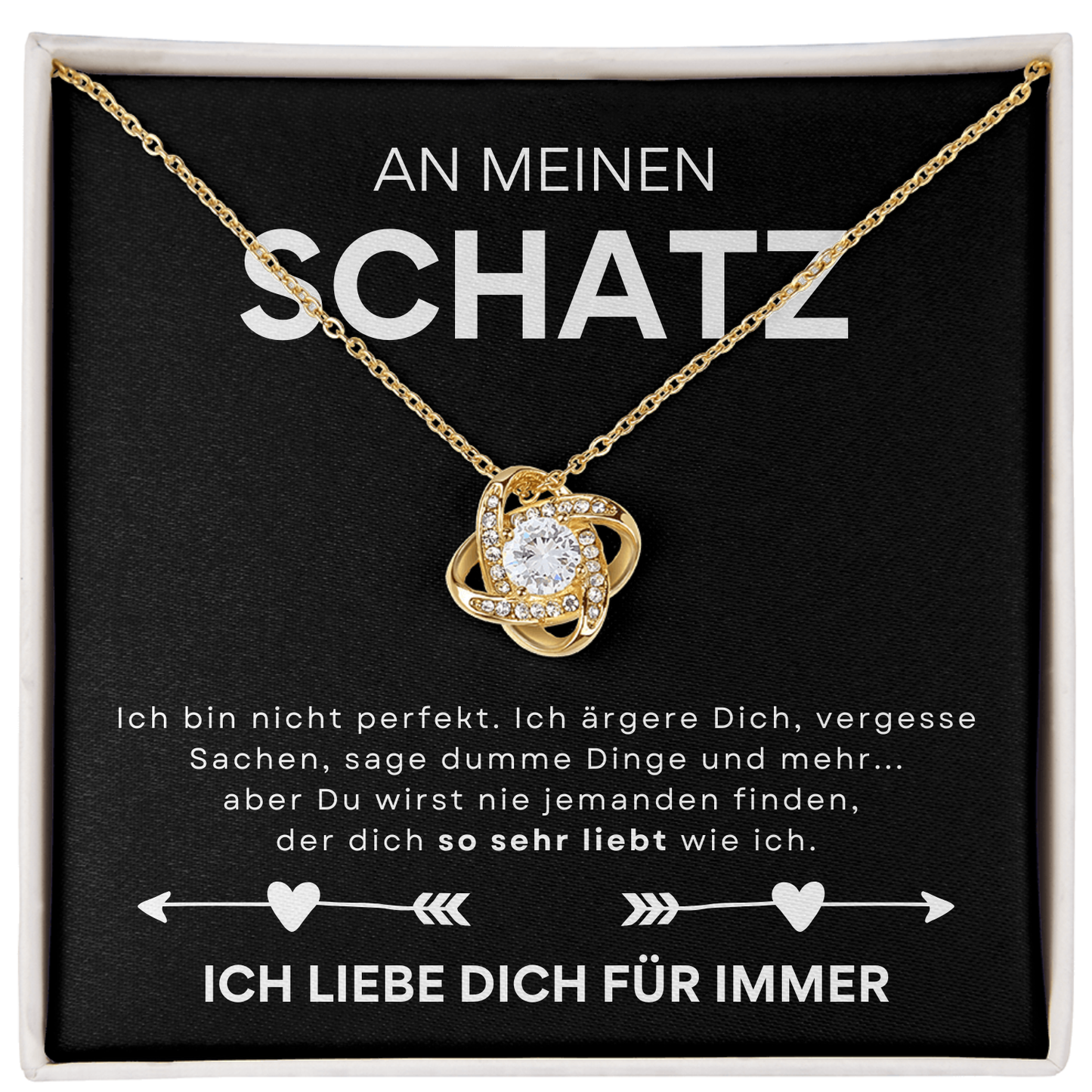 An meinen Schatz - Liefdesknoop Halsketting-L1-T11-NEW