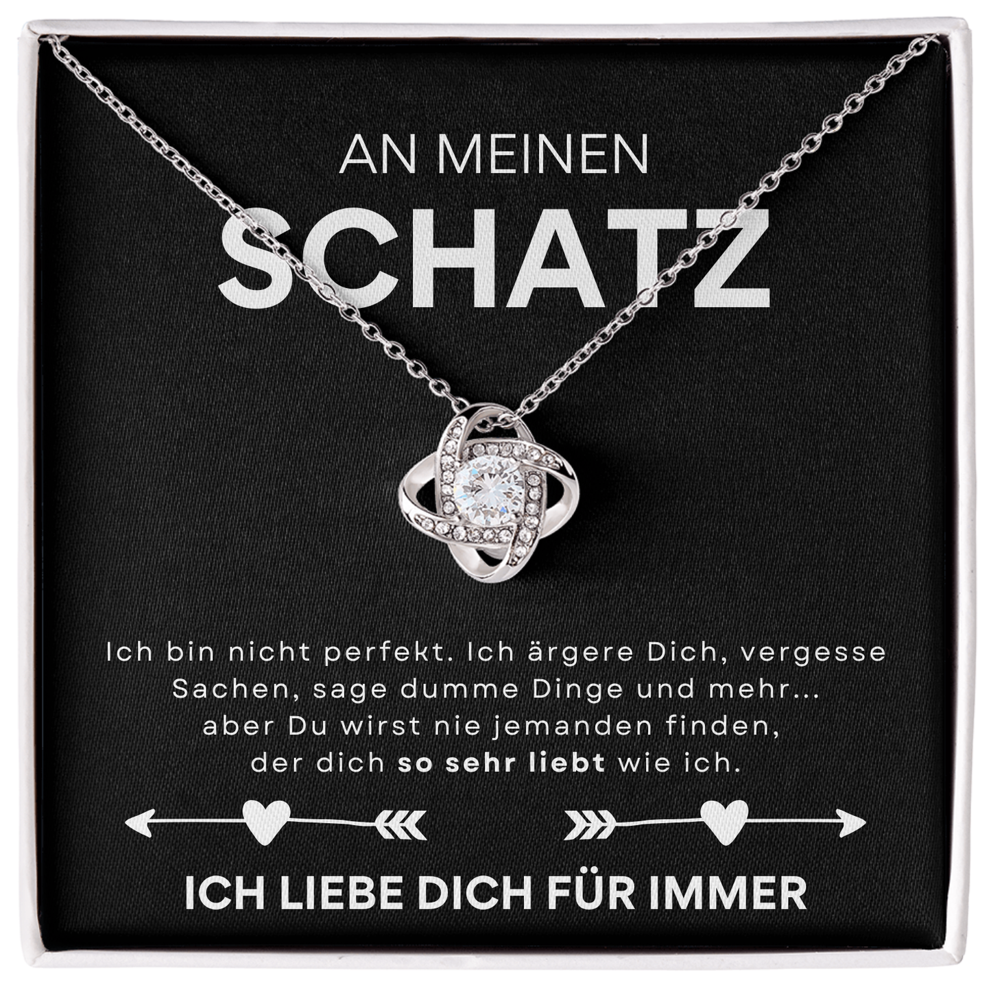 An meinen Schatz - Liefdesknoop Halsketting-L1-T11-NEW