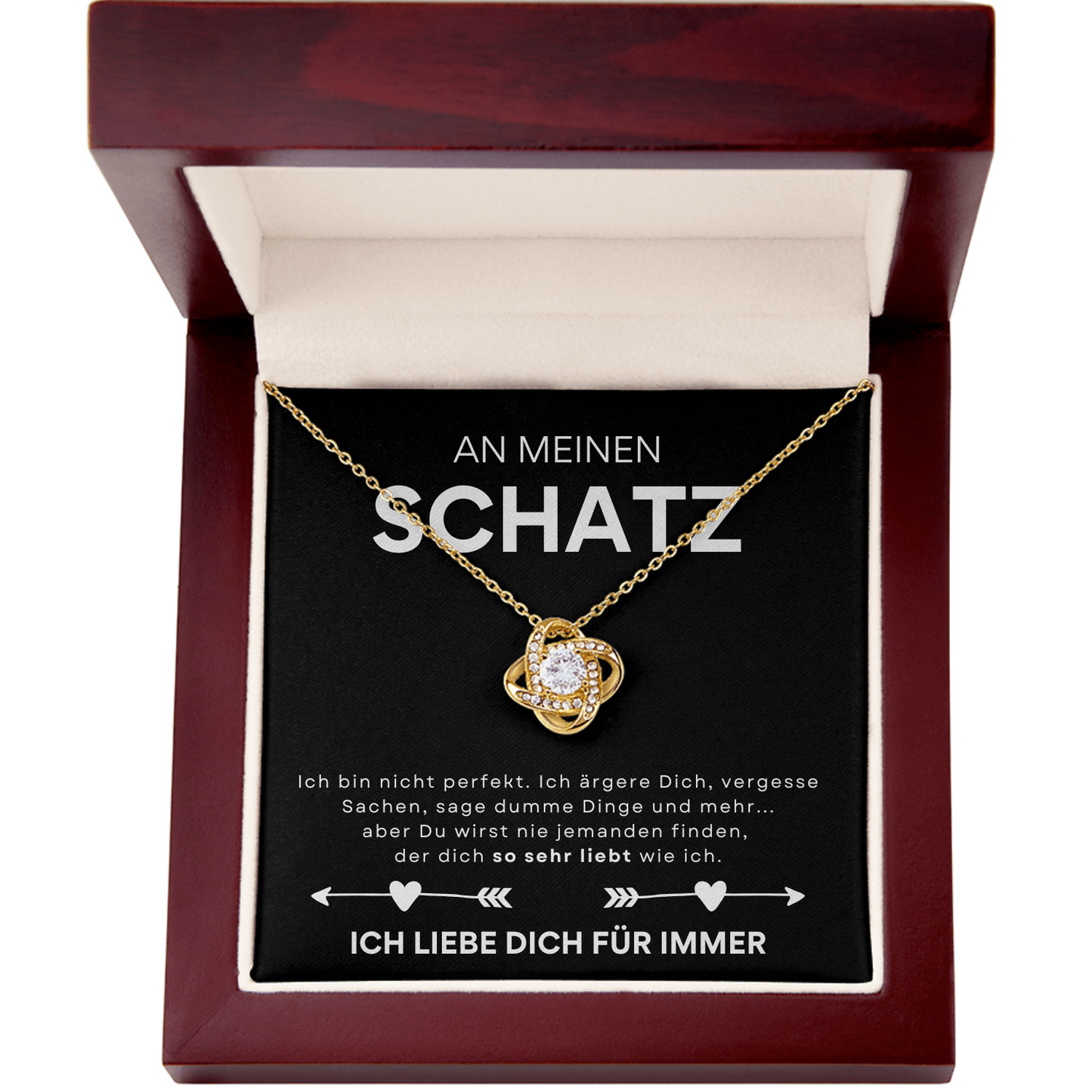 An meinen Schatz - Liefdesknoop Halsketting-L1-T11-NEW