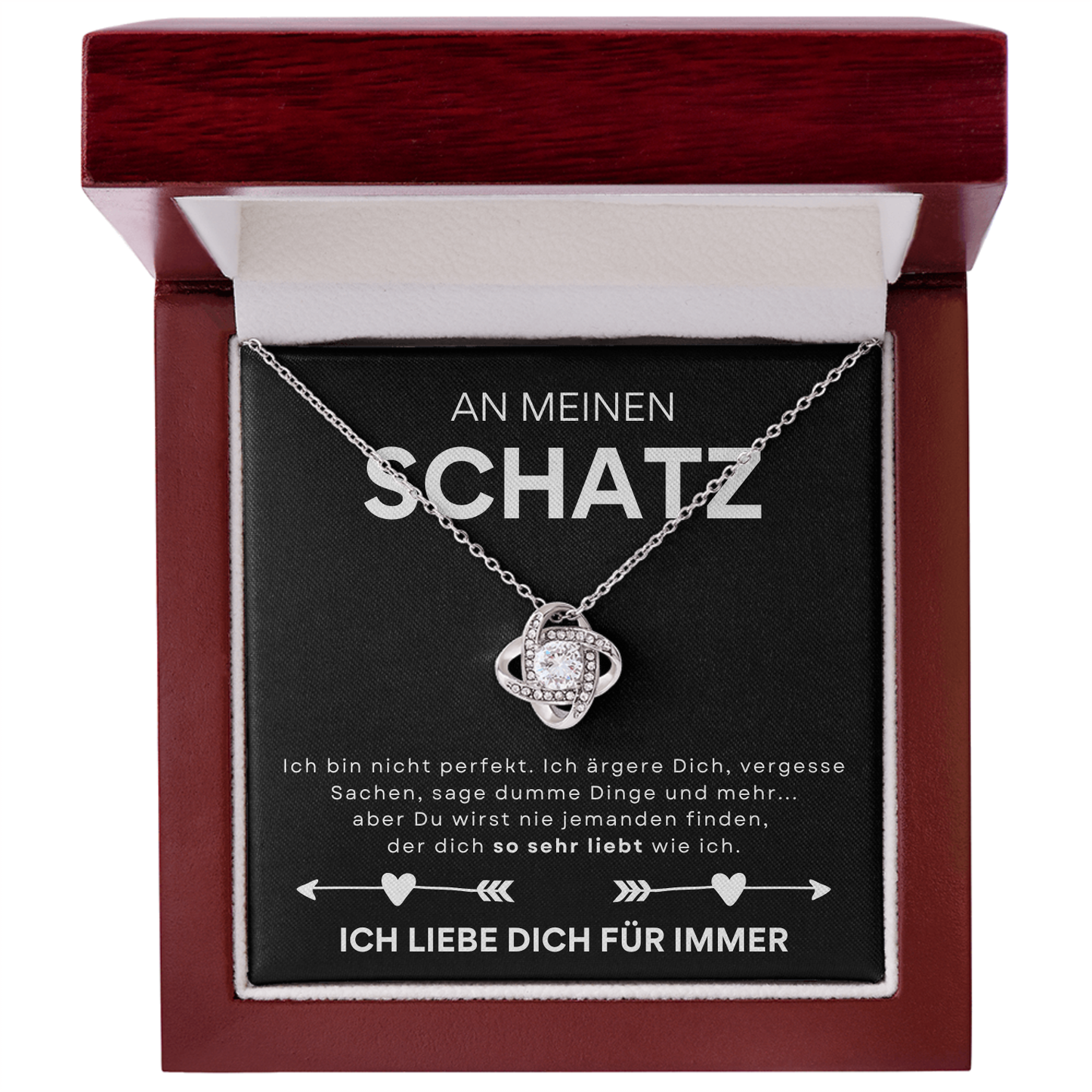 An meinen Schatz - Liefdesknoop Halsketting-L1-T11-NEW