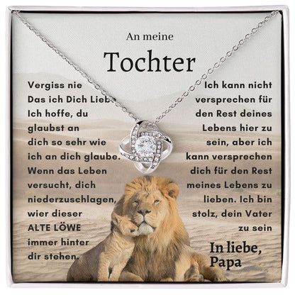 Liebesknoten Halskette für Tochter - Ein Geschenk von Papa