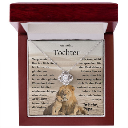 Liebesknoten Halskette für Tochter - Ein Geschenk von Papa