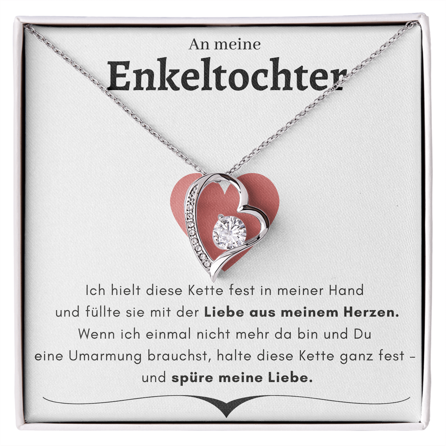 An meine Enkeltochter-Forever-Love-Halskette- L2-T15