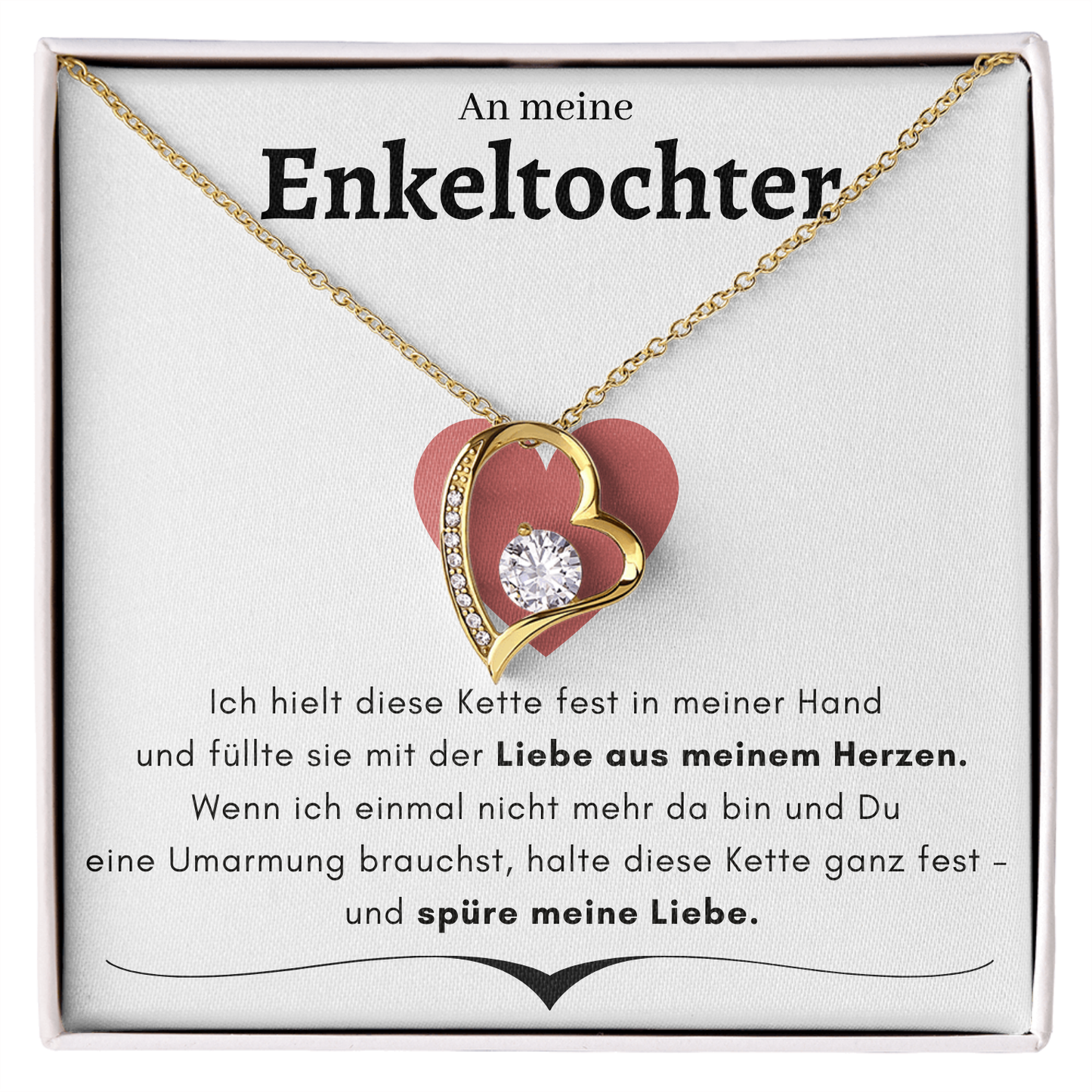 An meine Enkeltochter-Forever-Love-Halskette- L2-T15