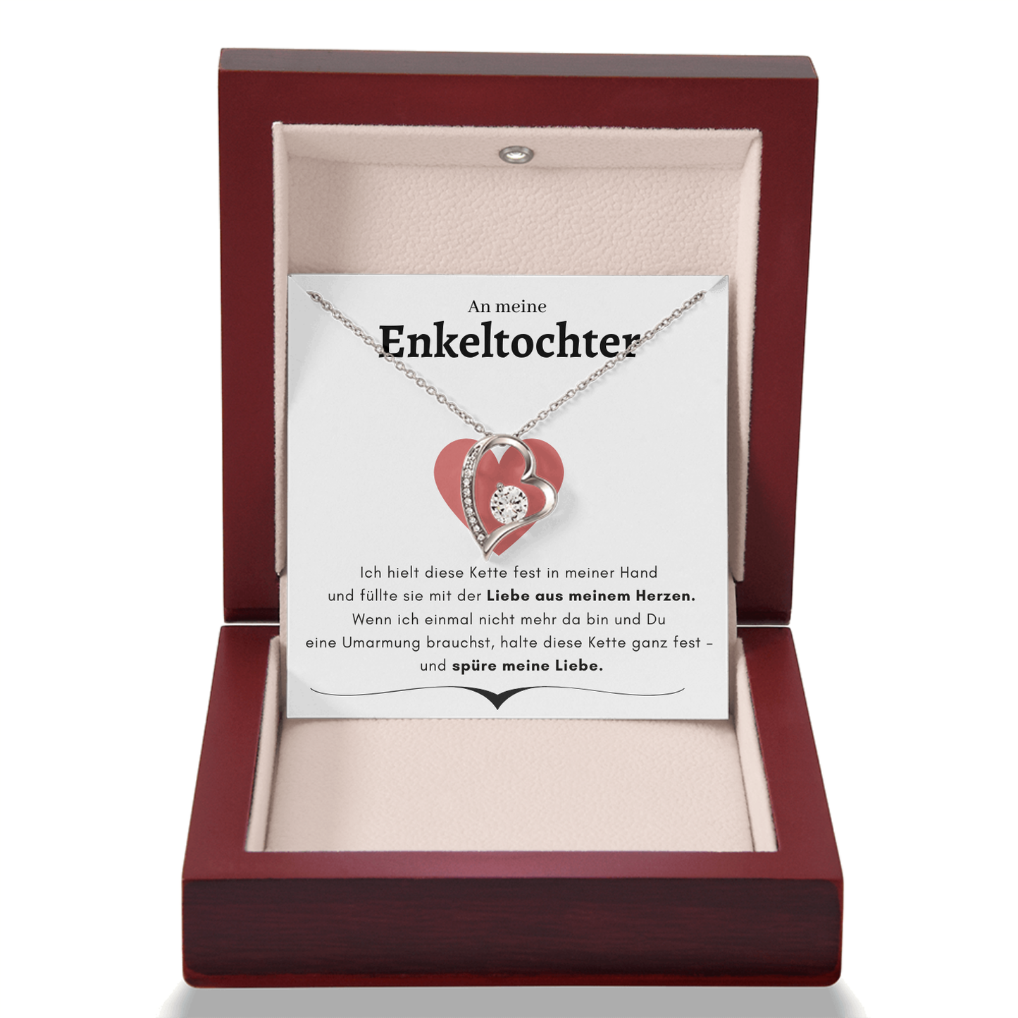 An meine Enkeltochter-Forever-Love-Halskette- L2-T15