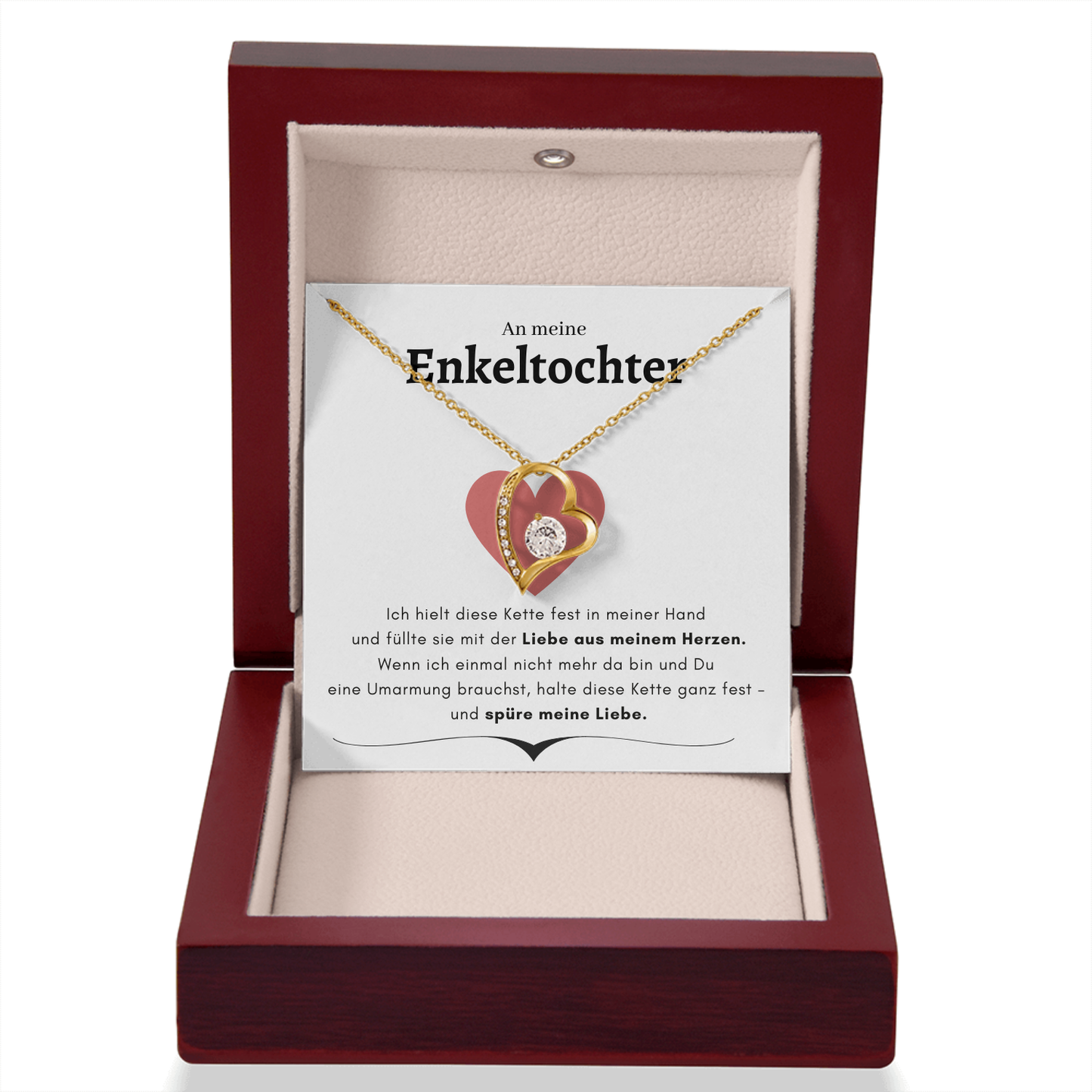An meine Enkeltochter-Forever-Love-Halskette- L2-T15