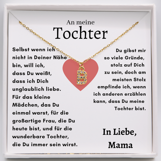 Initialen-Halskette für Tochter - L25-T2