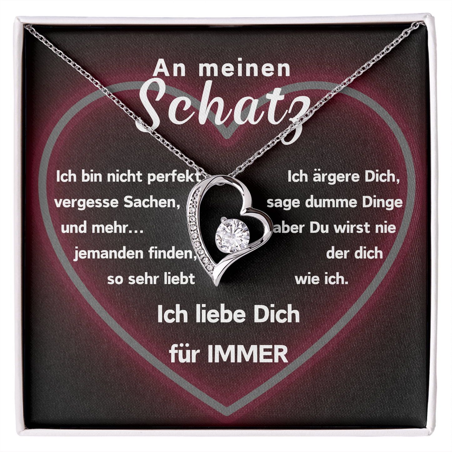 Ausführung Herz Halskette - AN MEINEN SCHATZ- L2-T12-NEW
