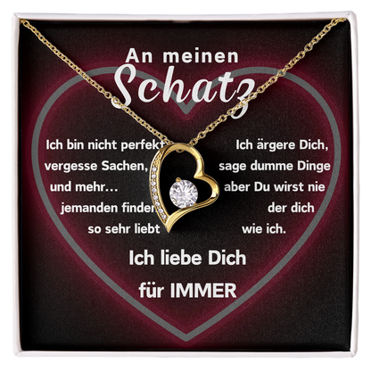 Ausführung Herz Halskette - AN MEINEN SCHATZ- L2-T12-NEW