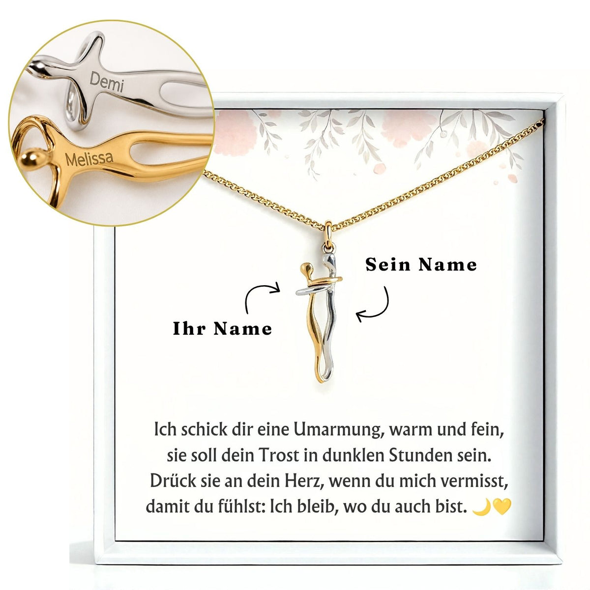 Knuffel ketting met gravure – productfoto