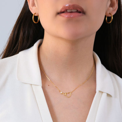 Mutter-Tochter-Herz-Unendlichkeitskette-L17-T177