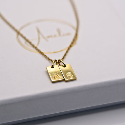 Initialen-Halskette – An meinen Schatz -  L24-T105