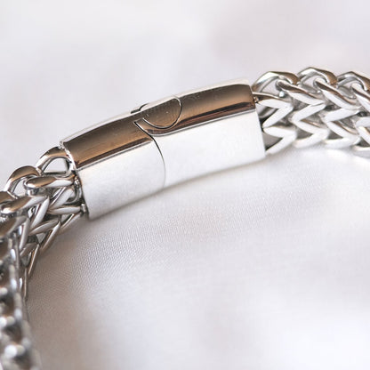 Für meinen Enkel – Deluxe Armband aus Edelstahl - B17-T50