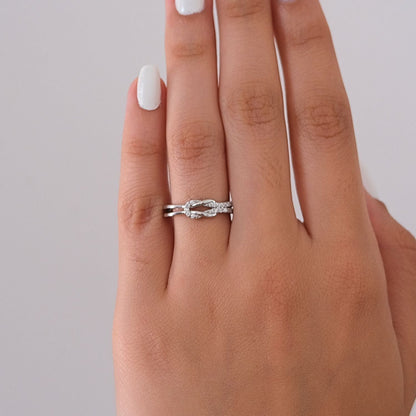Liebesknoten Ring S925