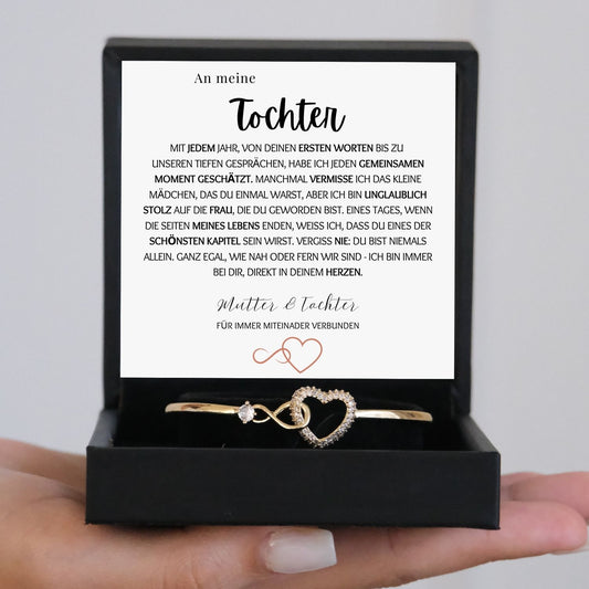 Infinity-Liebe-Armband für Tochter-Ein Geschenk von Mama – B10-T178-v1