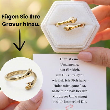 Umarmungsring mit Gravur - V1