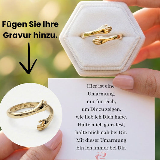 Umarmungsring mit Gravur - V1