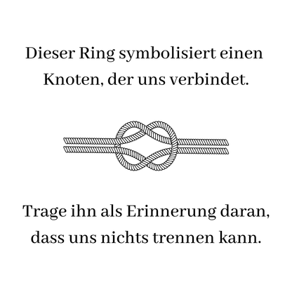 Liebesknoten Ring S925
