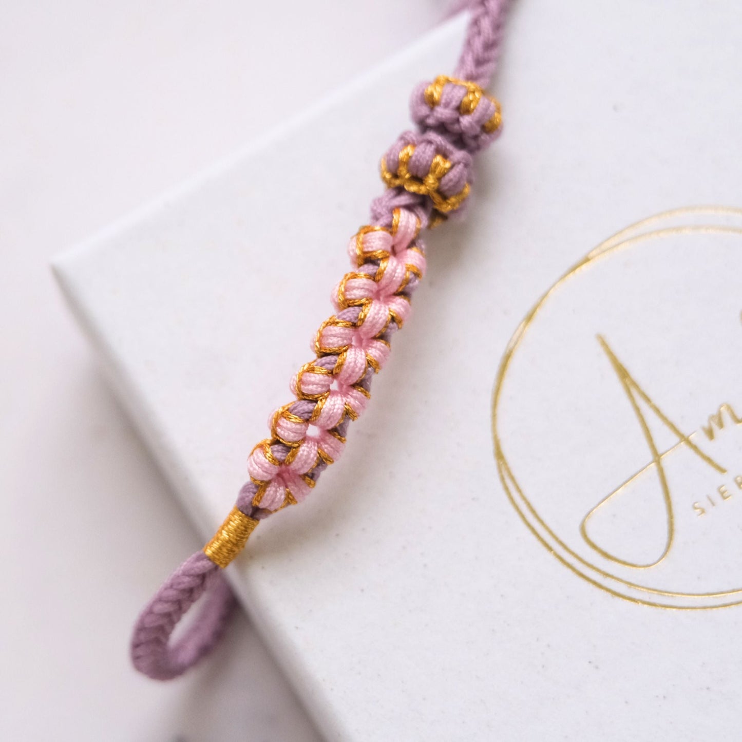 Blüten-Knopf-Armband-B7-T99