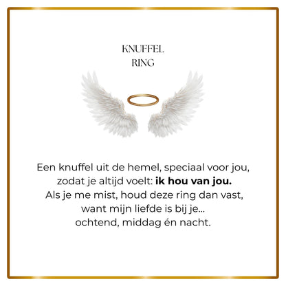Hug in Heaven knuffelring met boodschapkaart
