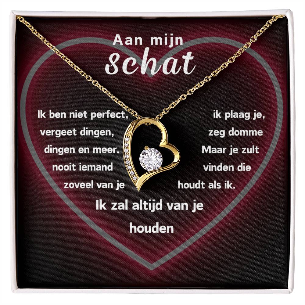 Hart ketting Aan mijn Schat, Voor Altijd – foto 4 [NL]