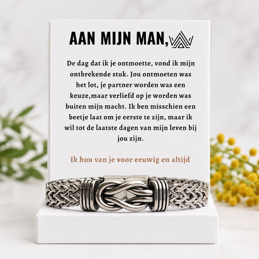 Für meinen Mann – Deluxe Infinity Armband aus Edelstahl