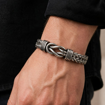 Für meinen Mann – Deluxe Infinity Armband aus Edelstahl