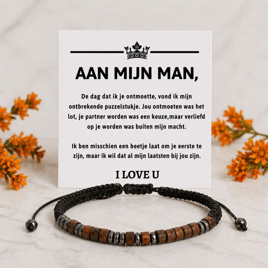 Für meinen Mann – Morsecode Armband „I Love You“