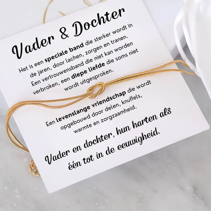 Liebesknoten Armband für Vater und Tochter