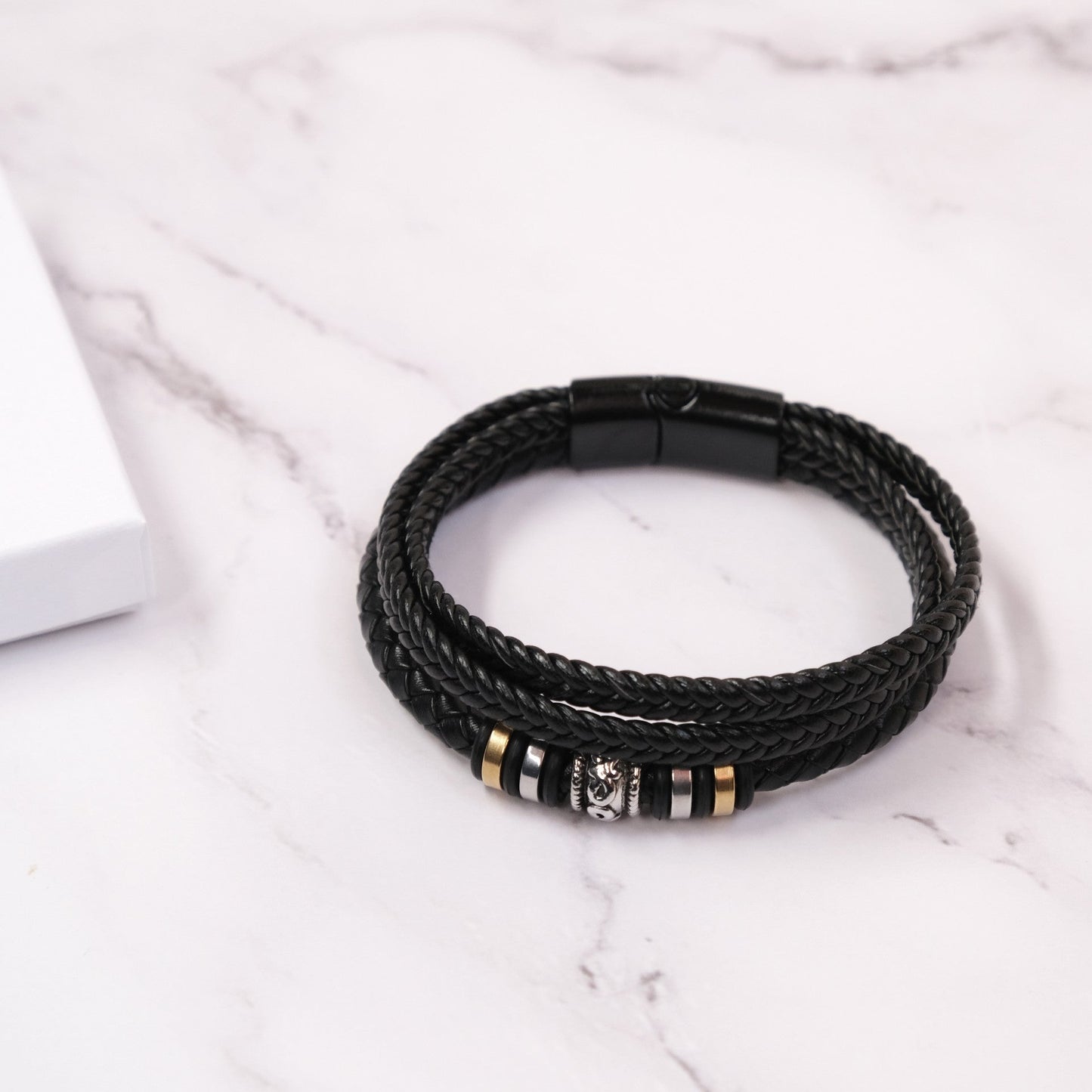 An meinen Mann Veganes Lederarmband - Geschenk für Mann - Vatertag B1-T55