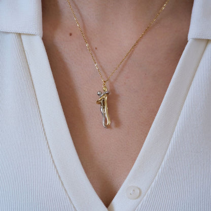 L6-T92 Umarmung Ketting + Umarmung Ring