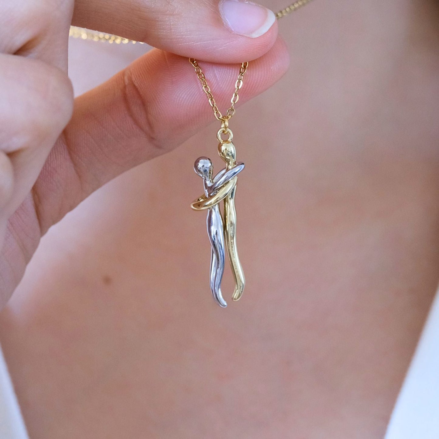 L6-T92 Umarmung Ketting + Umarmung Ring