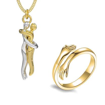 L6-T92 Umarmung Ketting + Umarmung Ring