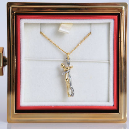 Ewige Rosenbox – Personalisierte Plüsch-Halskette & Echte Rose