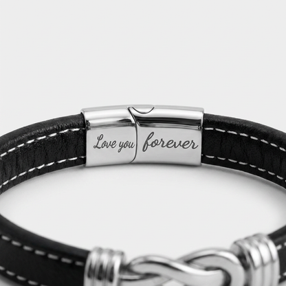 Für meinen Sohn – Infinity Armband „Der stolzeste Moment“