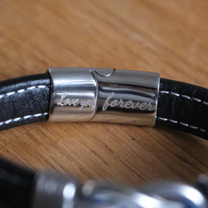 Für meinen Sohn - Infinity-Armband - B2-T61-BLACK