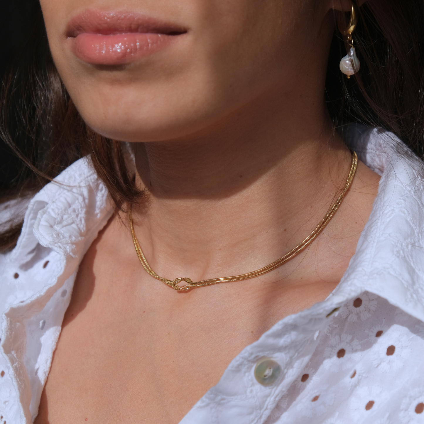 Herzknopf-Halskette-L19