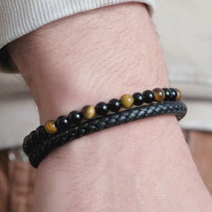 Für meinen Sohn – Tigerauge Armband mit Gravur – Ich kenne deine Kämpfe