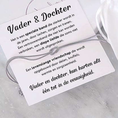 Liebesknoten Armband für Vater und Tochter