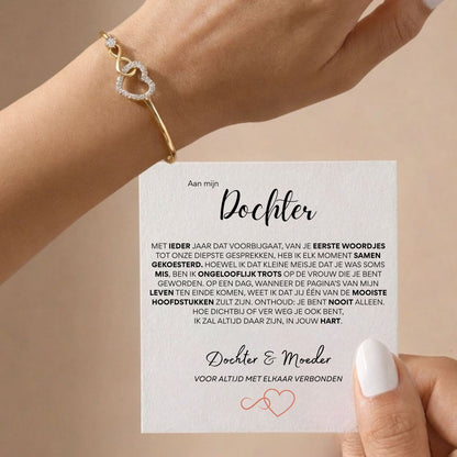Infinity Armband mit Gravur – Für meine Tochter